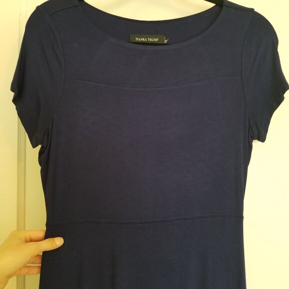 Ivanka Trump Short-Sleeved Tee Shirt Dress Size 4P - Picture 7 of 8